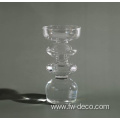 custom colored Scandi glass candle holder candlestick